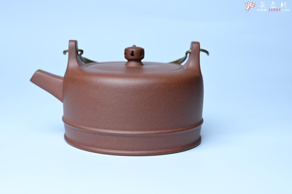 紫砂壶图片：美壶特惠 手工手制精致紫泥提梁壶 茶人醉爱 - 紫砂壶之家紫砂壶网