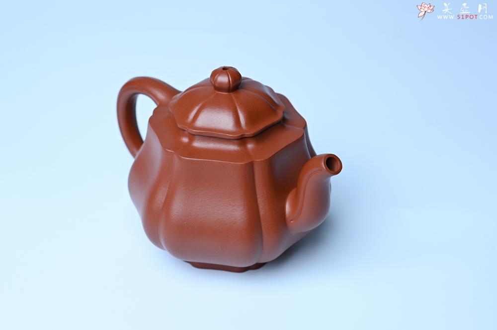 紫砂壶图片：美壶特惠 老朱泥高菱壶 茶人醉爱 - 紫砂壶之家紫砂壶网