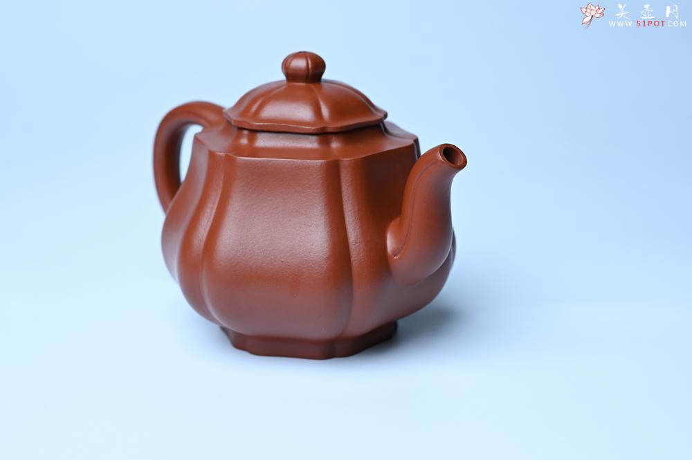 紫砂壶图片：美壶特惠 老朱泥高菱壶 茶人醉爱 - 紫砂壶之家紫砂壶网