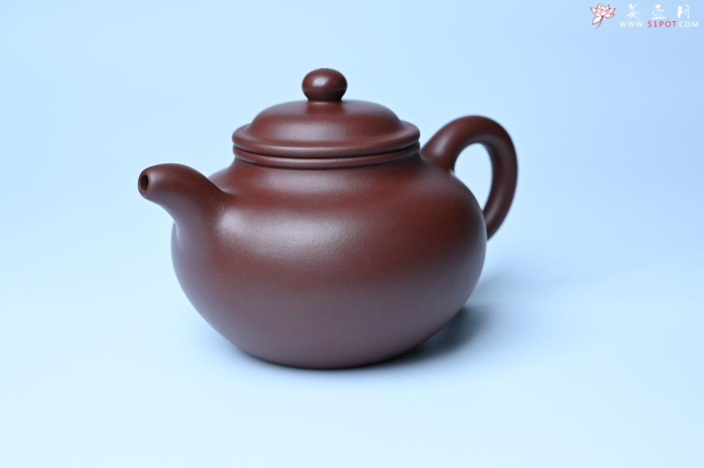 紫砂壶图片：潜力股周小培老师 4号井深井红皮龙 超精致全手工莲子茶壶 - 紫砂壶之家紫砂壶网