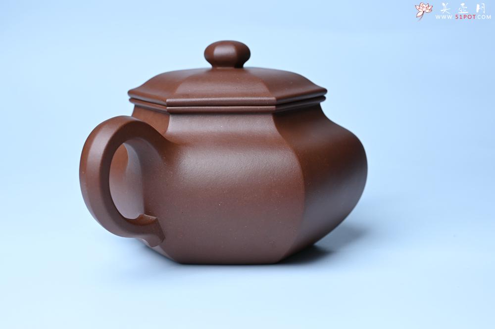 紫砂壶图片：实力派张海艳全手工精工六方仿古壶 气势磅礴 线面挺括平正 - 紫砂壶之家紫砂壶网