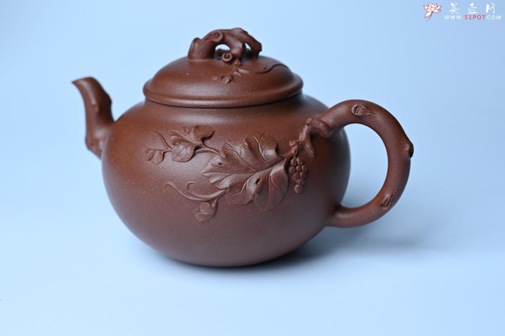 紫砂壶图片：美壶特惠 精品多子多福紫砂壶 帖叶生动细腻 送礼佳品 - 紫砂壶之家紫砂壶网