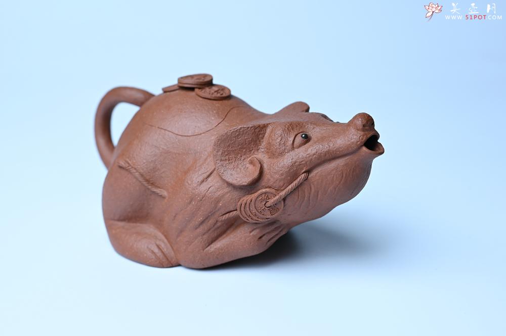 紫砂壶图片：美壶特惠 优质降坡泥鼠你有钱壶壶 茶人醉爱 - 紫砂壶之家紫砂壶网