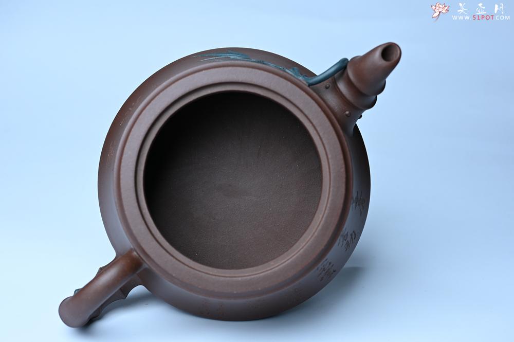 紫砂壶图片：美壶年底特惠 精品松竹梅紫砂壶 清虚静泰 暮色苍茫看劲松 乱云飞渡仍从容 - 紫砂壶之家紫砂壶网