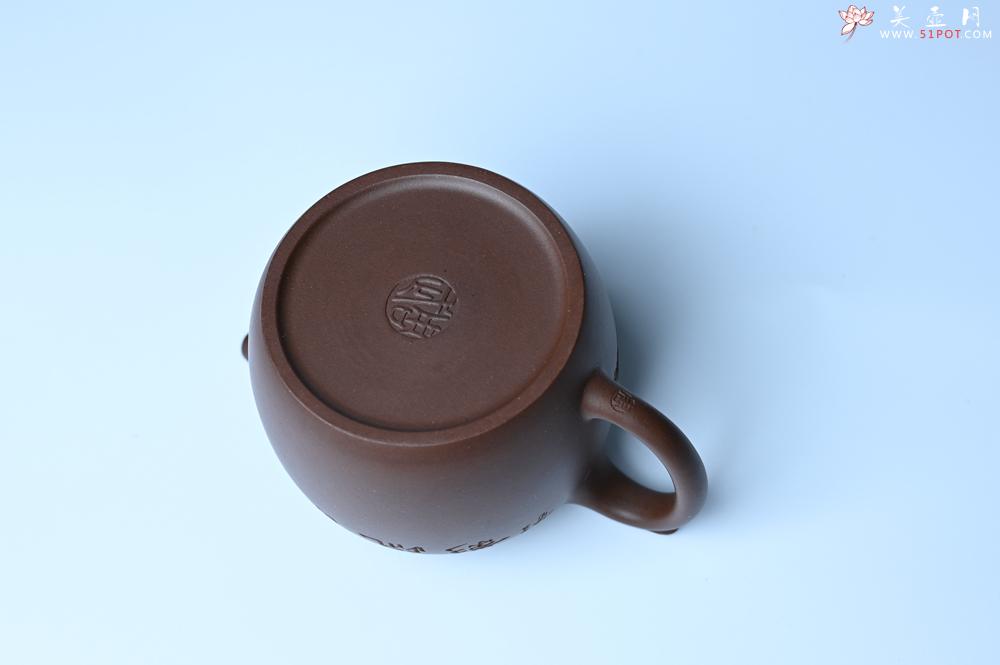 紫砂壶图片：美壶福利特惠 精致特好老紫泥秦权壶 刻梅花 特文气 - 紫砂壶之家紫砂壶网