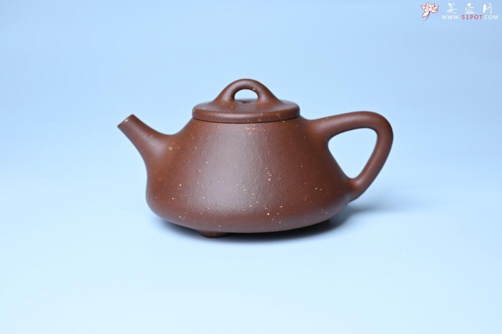 紫砂壶图片：美壶特惠 精致特好紫玉金砂子冶石瓢 做工和泥料不输千元作品 - 紫砂壶之家紫砂壶网