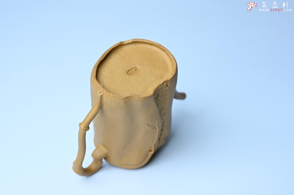 紫砂壶图片：美壶特惠 黄金段泥全手工君竹壶 茶人醉爱 - 紫砂壶之家紫砂壶网