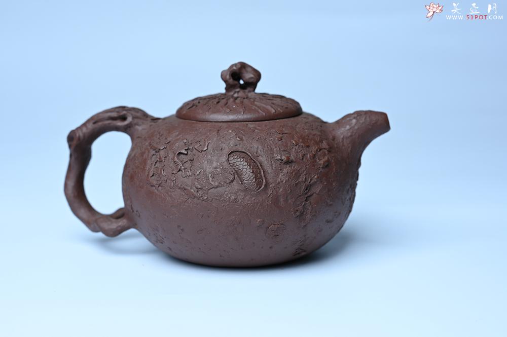 紫砂壶图片：潜力股赵老师实力演绎全手工龙供春壶 肌理细腻逼真 - 紫砂壶之家紫砂壶网
