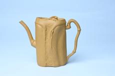 紫砂壶图片：美壶特惠 黄金段泥全手工君竹壶 茶人醉爱 - 紫砂壶之家