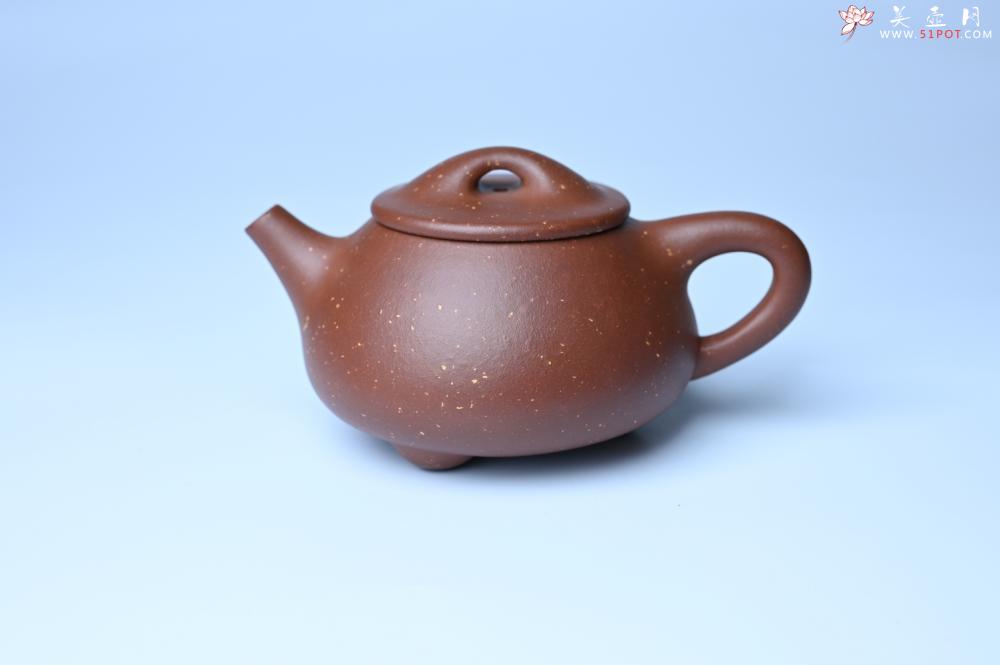 紫砂壶图片：美壶特惠 精致特好紫玉金砂满瓢景舟石瓢壶 做工和泥料不输千元作品 - 紫砂壶之家紫砂壶网