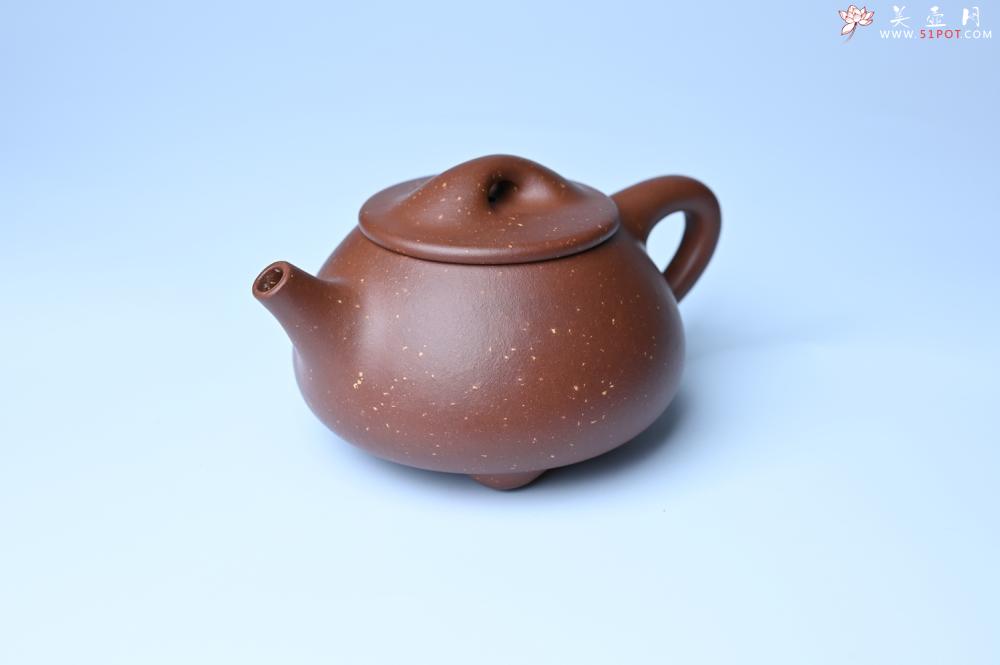 紫砂壶图片：美壶特惠 精致特好紫玉金砂满瓢景舟石瓢壶 做工和泥料不输千元作品 - 紫砂壶之家紫砂壶网